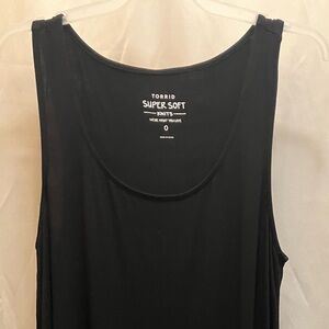 TORRID Black Lace Babydoll LaceTiered Tunic With Cami Tank Top! Size 0